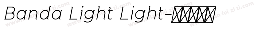 Banda Light Light字体转换